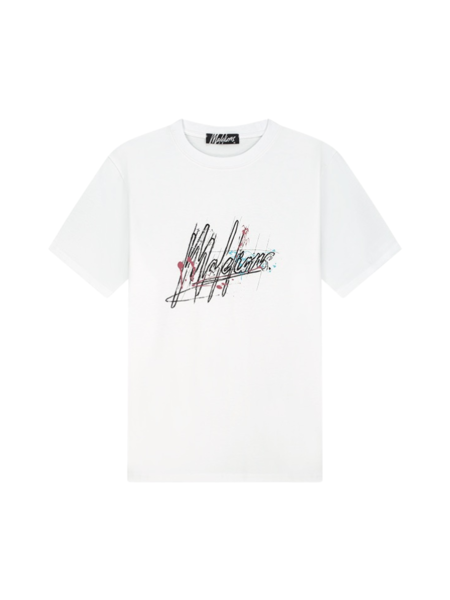 Malelions Malelions Splash Signature T-Shirt - White