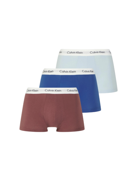 Calvin Klein Calvin Klein Low Rise Trunk 3-Pack - Marron/Skyway/True Navy