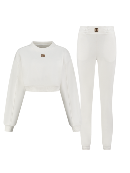 Nikkie Bangalore Combi-set Sweater- Star White