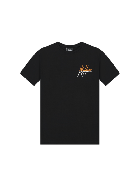 Malelions Kids Split T-Shirt - Black/Orange