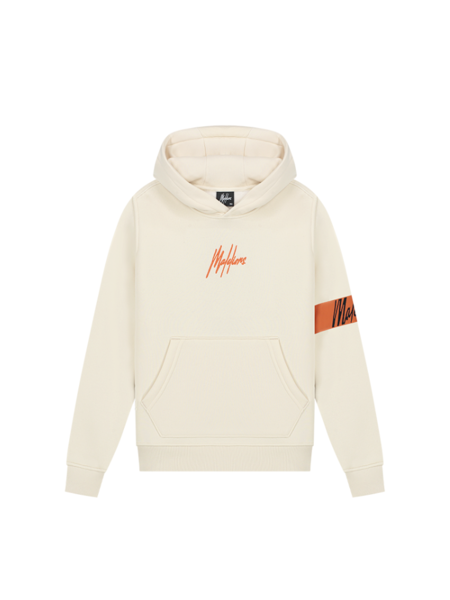 Malelions Kids Captain Hoodie 2.0 - Beige/Orange