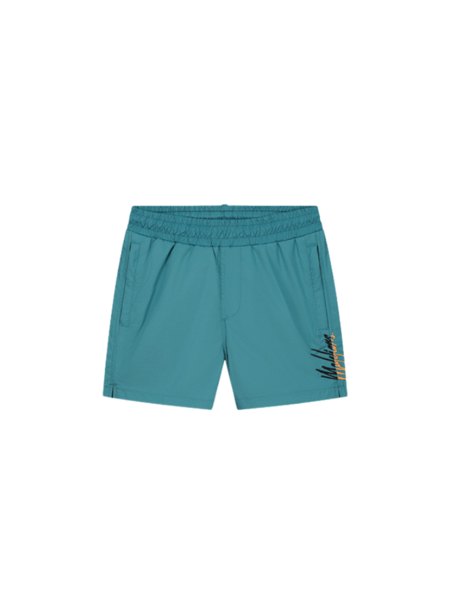 Malelions Malelions Kids Split Swim Shorts - Blue/Orange