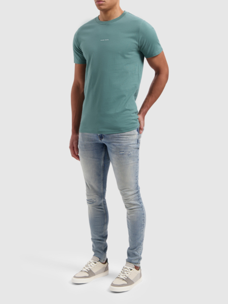 Pure Path Pure Path Essential Logo T-Shirt - Faded Green