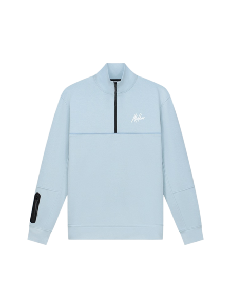 Malelions Malelions Sport Counter Half Zip - Light Blue