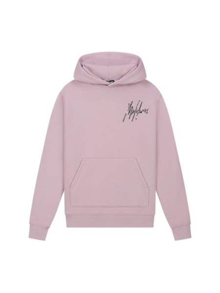 Malelions Malelions Destroyed Signature Hoodie - Mauve/Black