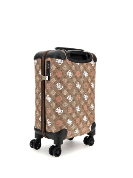 Guess Guess Eliette Logo Suitcase - Latte Logo Multi