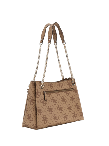 Guess Guess Eliette Logo Girlfriend Carryall - Latte Logo