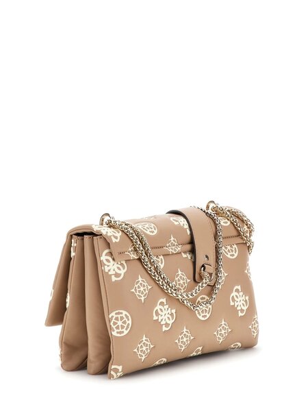 Guess Guess Deesa Logo Crossbody Flap - Taupe Logo