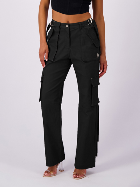 Black Bananas Black Bananas Women Oversized Cargo Pants - Black