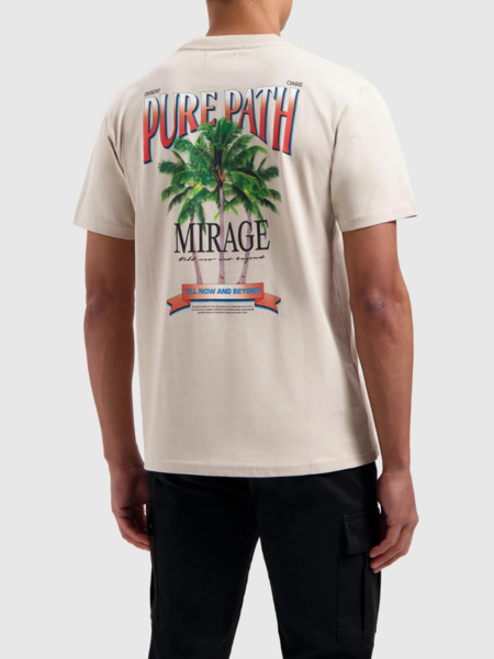 Pure Path Pure Path Mirage Print T-Shirt - Sand