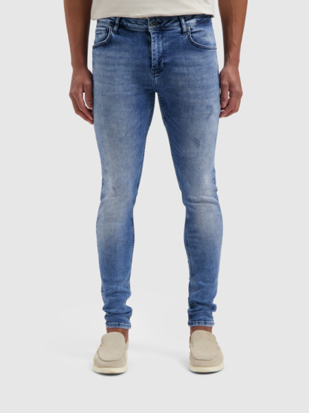 Pure Path Pure Path The Dylan Super Skinny Jeans - Denim Mid Blue