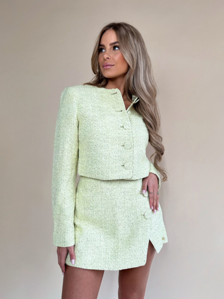 Josh V Josh V Lotti Skirt - Pistachio Gold Glitter