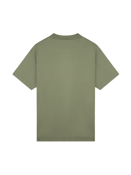 Croyez Croyez Fraternité Pocket T-Shirt - Washed Olive