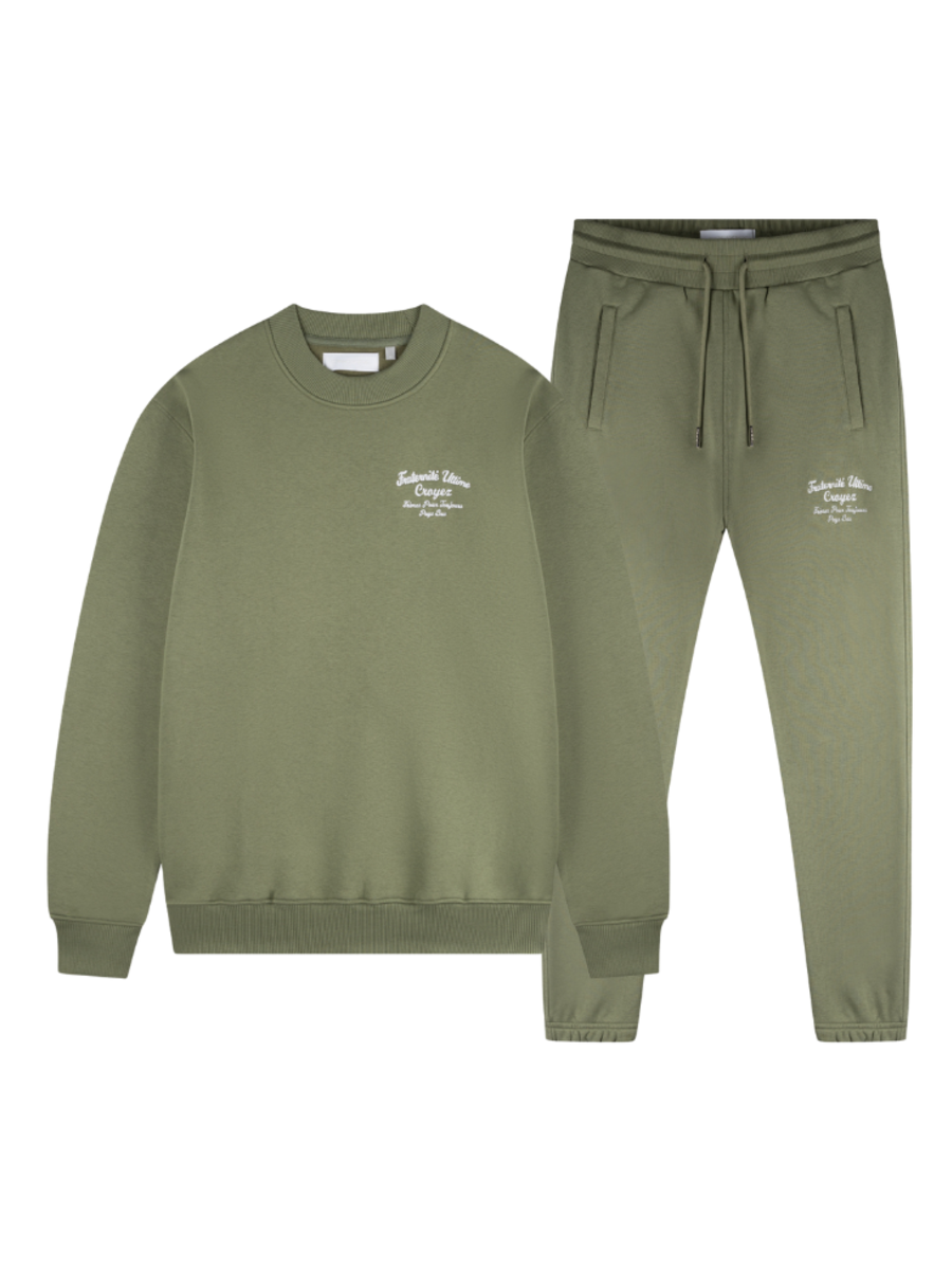 Croyez Croyez Fraternite Combi-set Sweater - Washed Olive