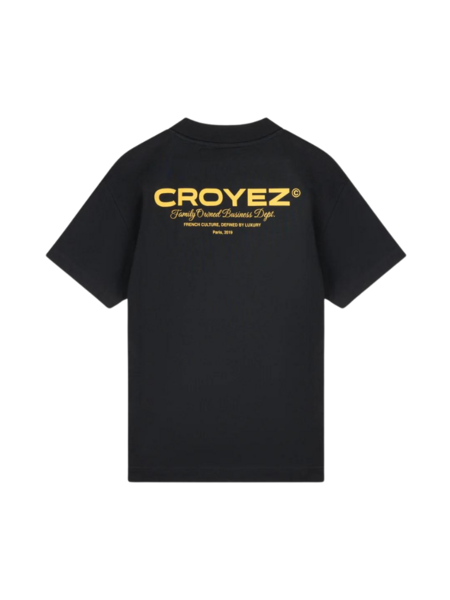 Croyez Family Owned Business T-Shirt - Black/Yellow