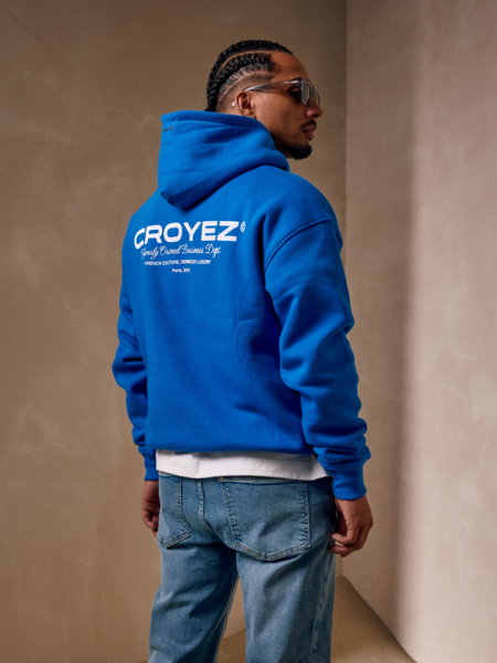 Croyez Croyez Family Owned Business Hoodie - Royal Blue