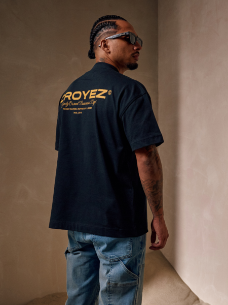 Croyez Croyez Family Owned Business T-Shirt - Black/Yellow