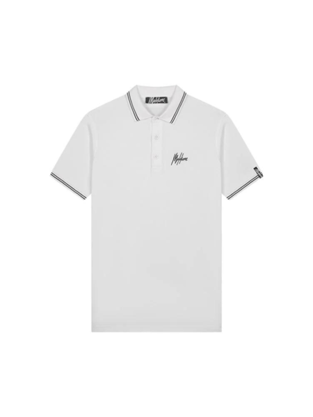 Malelions Signature Polo - White/Black