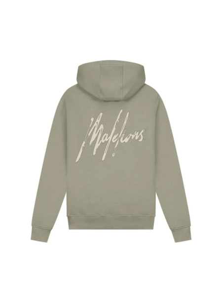 Malelions Malelions Destroyed Signature Hoodie - Light Sage