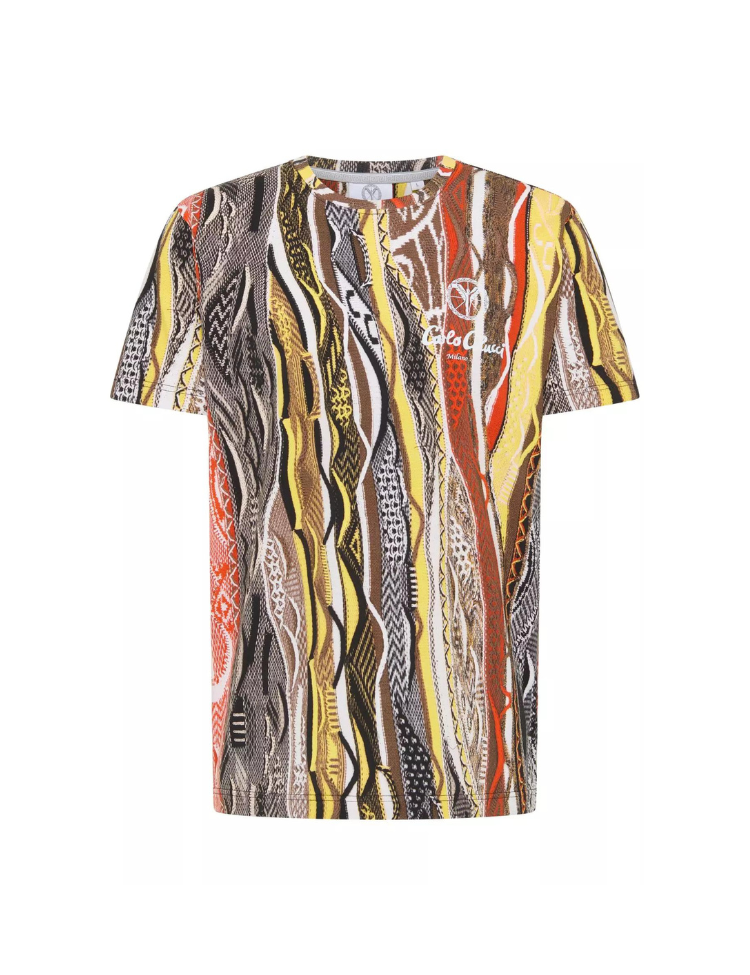 Carlo Colucci T Shirt C3447 Light Yellow Eddy s Eindhoven