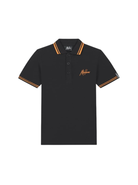 Malelions Malelions Kids Signature Polo - Black/Orange