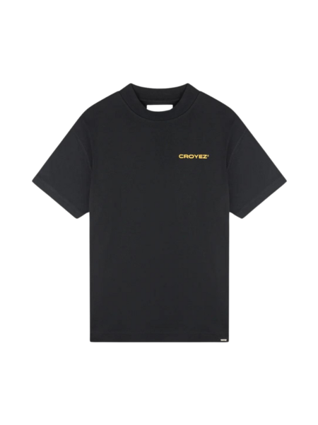 Croyez Croyez Women Family Owned Business T-Shirt - Black/Yellow