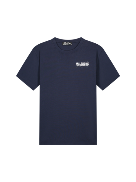 Malelions Malelions Worldwide Paint T-Shirt - Navy