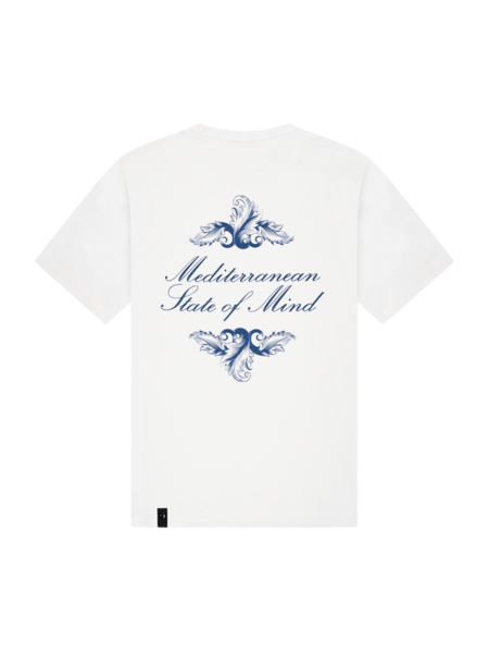 Quotrell Royal T-Shirt - White/Blue