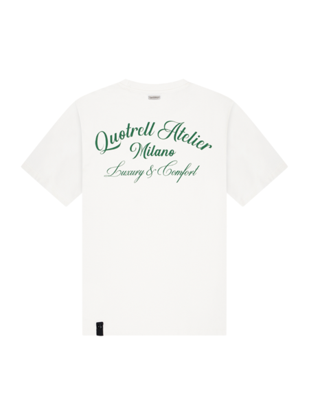 Quotrell Atelier Milano T-Shirt - Off White/Green