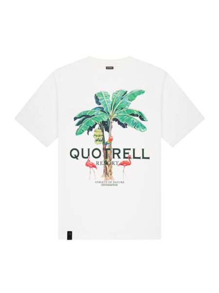 Quotrell Quotrell Resort T-Shirt - Off White/Green