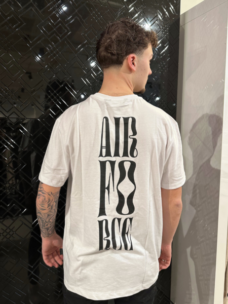 Airforce Airforce T-Shirt Swirl Logo - White