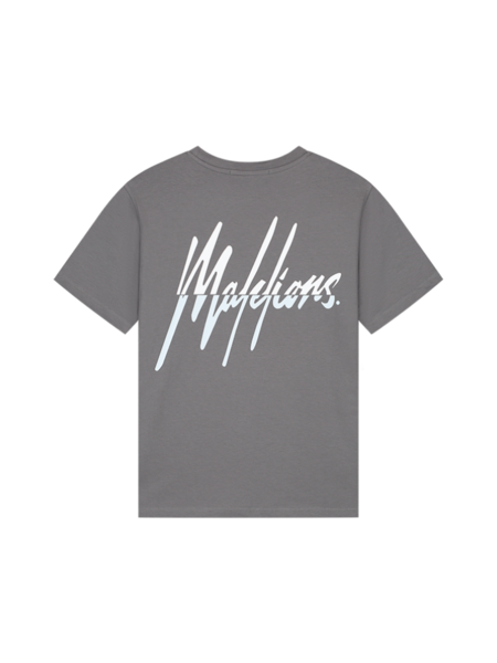 Malelions Women Kiki T-Shirt - Smoke Grey/Ice Blue