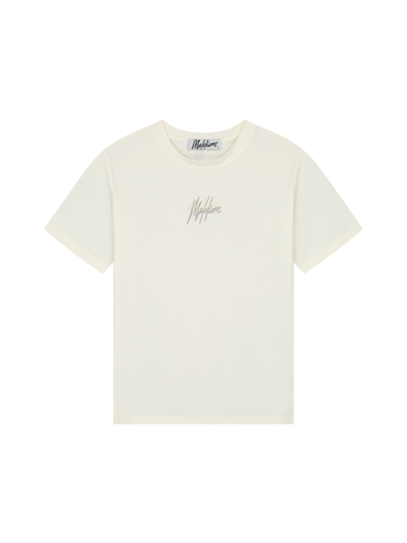 Malelions Malelions Women Kiki T-Shirt - Off White/Clay