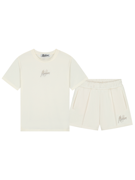 Malelions Women Kiki Combi-set - Off White/Clay