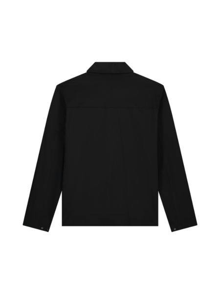 Malelions Malelions Cotton Zip Overshirt - Black