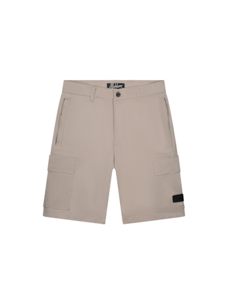 Malelions Cotton Cargo Shorts - Beige