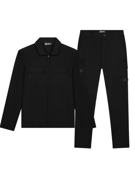 Malelions Cotton Cargo Pants - Combi-set - Black