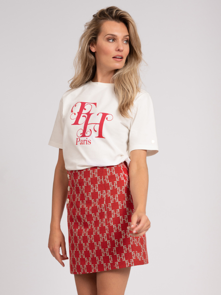 Fifth House Fifth House Arvine T-Shirt - Star White/Hibiscus