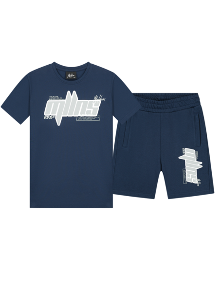 Malelions Kids Font Combi-set - Navy/Mint