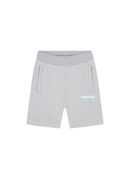 Malelions Kids Worldwide Shorts - Grey/Light Blue
