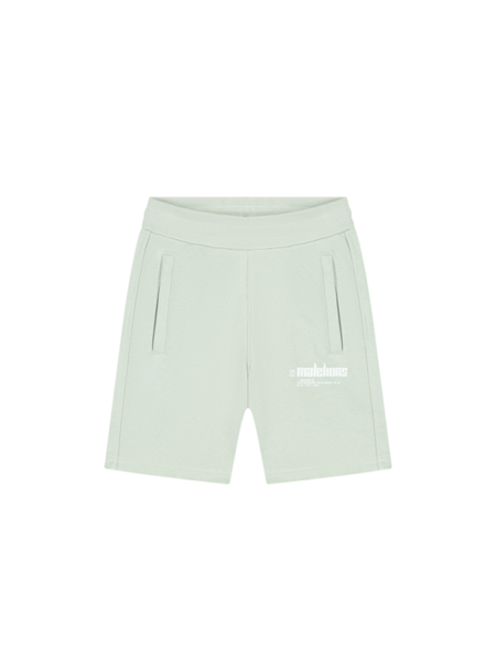 Malelions Kids Worldwide Shorts - Aqua Grey/Mint