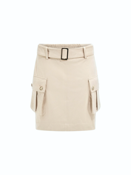 Guess Guess Primrose Suede Skirt - Pearl Oyster