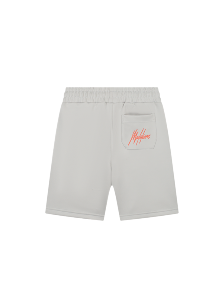 Malelions Malelions Kids Sport Transfer Shorts - Light Grey/Orange