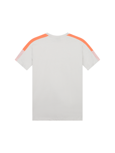 Malelions Malelions Kids Sport Transfer T-Shirt - Light Grey/Orange