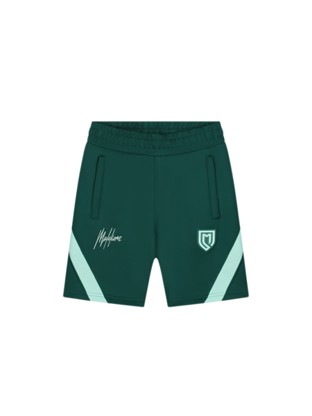 Malelions Malelions Kids Sport Pre-Match Shorts - Dark Green/Mint