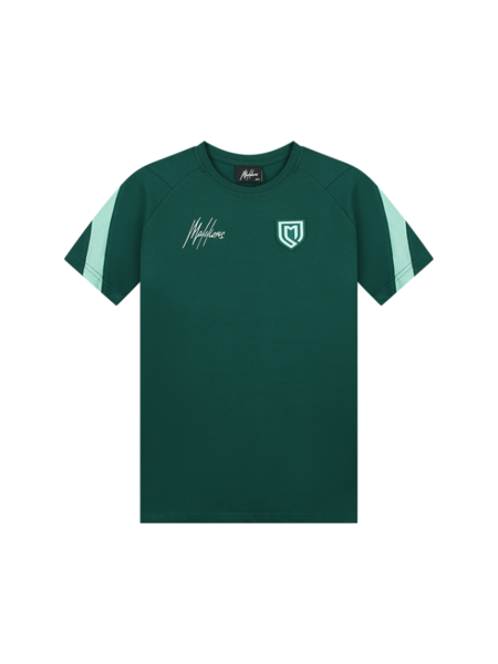 Malelions Malelions Kids Sport Pre-Match T-Shirt - Dark Green/Mint