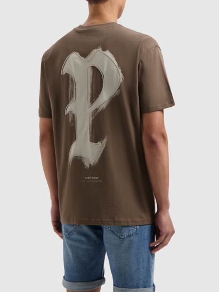 Pure Path Pure Path Oversized T-shirt - Brown