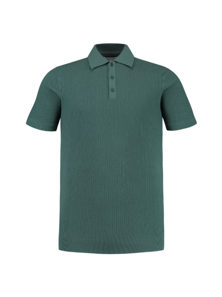 Pure Path Knitwear Polo - Faded Green