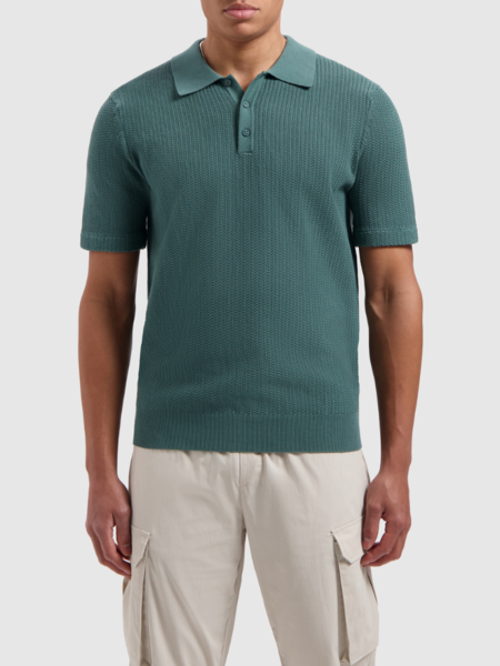 Pure Path Pure Path Knitwear Polo - Faded Green