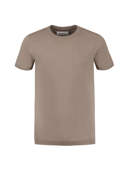 Pure Path Knitwear T-Shirt - Taupe